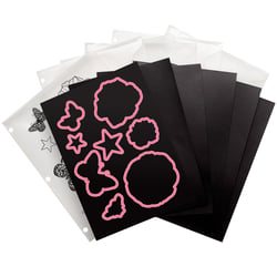 Lot de 6 tampons avec aimants + 6 rangements - We R Memory