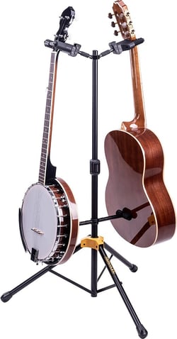 Hercules GS422B-PLUS - Support guitare double - Dossier pliable