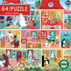 Puzzle 64 pièces - Maison de koalas