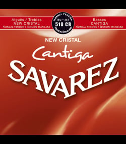 Cordes pour guitare et basse - Savarez New Cristal Cantiga 510CR