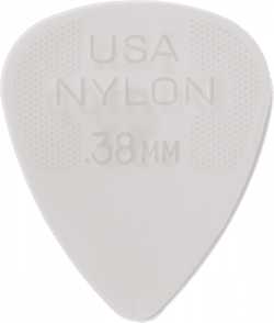 Lot de 12 médiators en nylon 0,38 mm Dunlop 44P38