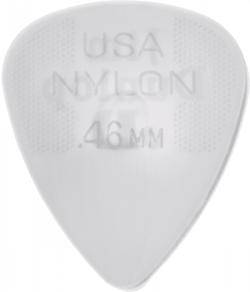 Lot de 12 médiators en nylon 0,46 mm  Dunlop 44P46