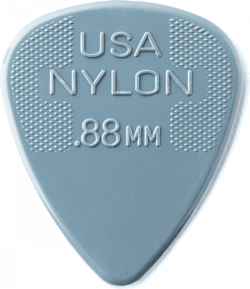 Lot de 12 médiators en nylon 0,88 mm  Dunlop 44P88