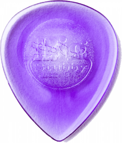 Lot de 6 médiators 2 mm Dunlop Big Stubby 475P2 - violet 