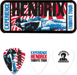 Dunlop - Boîte 6 médiators 0,73mm Jimi Hendrix Experience Tribute Tour JH-PT09M