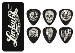 Dunlop - Boite 6 médiators 0,73mm Lucky 13 L13CT73