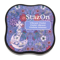 StazOn midi - Tampon encreur - violet vibrant - 37 x 37 mm