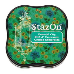 StazOn midi - Tampon encreur - Cité d'émeraude - 37 x 37 mm