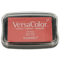 Versacolor - Tampon encreur - vieux rose - rectangulaire