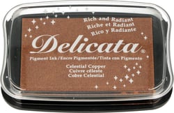 Delicata Golden Glitz - Encreur pour tampon - Cuivre céleste