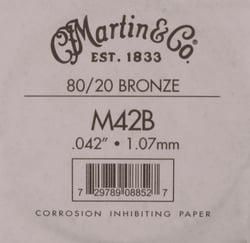 1 corde acoustique filée bronze Tirant 42
