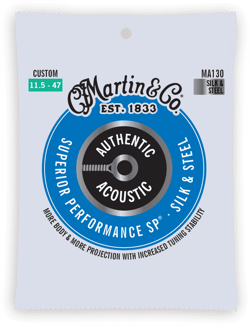 Martin & Co M130 Light - Cordes Silk & Steel pour guitare acoustique - .0115 - .047