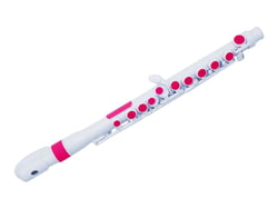 Nuvo jFlute 2.0 - Flûte - décalage G - blanc/rose - avec boîtier