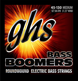 Ghs Bass Boomers Medium 5MDYB - Cordes en acier nickelé pour guitare basse 5 cordes -  45-130