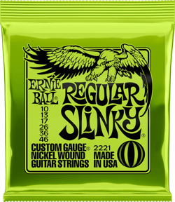 Ernie Ball 2221 Slinky Regular - Cordes en nickel pour guitare électrique - .010 - .046