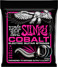 Ernie Ball 2723 Super Slinky - Cordes en cobalt pour guitare électrique - .009 - .042 