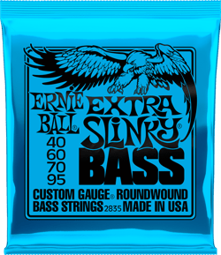 Ernie Ball 2835 Extra Slinky - Cordes en nickel pour guitare basse - .040 - .095