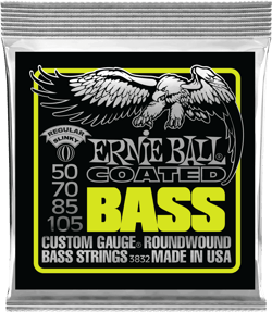 Ernie Ball Slink Coated Regular - Cordes en acier nickelé pour guitare basse - 50-105