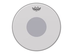Remo - Peau caisse claire Controlled sound 14" sablée + rond noir pour caisse claire