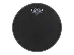 Remo Emperor Black Suede - Tête de tambour - noir mat
