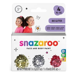 Lot de 3 pots de paillettes épaisses Snazaroo