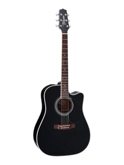 Takamine EF341SC - Guitare acoustique - Gaucher - Dreadnought Cutaway - Black