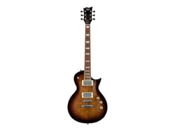 Ltd EC Series EC-256FM - Guitare électrique - Type LP - Dark Brown Sunburst