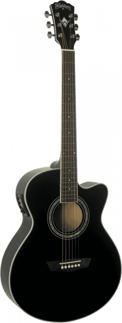 Washburn Festival Series EA12 - Guitare électro-acoustique - Jumbo - Black