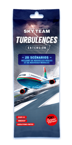 Sky Team - Extension Turbulences - Jeu de société à deux -  Jeu de stratégie - Scorpion Masqué