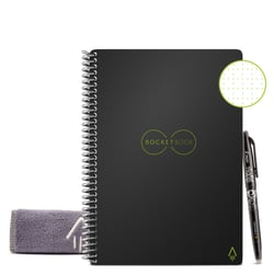 Carnet Rocketbook - Noir - A5 14,8 x 21 cm - Core - 36 pages pointillées