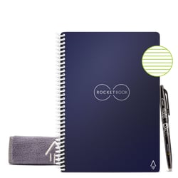 Carnet Rocketbook - Bleu marine - A5 14,8 x 21 cm - Core - 36 pages lignées