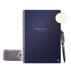 Carnet Rocketbook - Bleu marine - A5 14,8 x 21 cm - Fusion - 42 pages