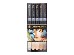 Set 5 marqueurs Chameleon - Tons "peau"