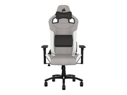 CORSAIR T3 RUSH - Chaise - accoudoirs - en T - inclinaison - pivotant - tissu - gris, blanc