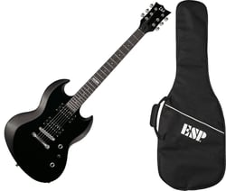 LTD Kit Viper 10 VIPER10K - Guitare électrique + Housse - Black 