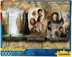 Puzzle 1000 pièces - Le seigneur des anneaux triptique