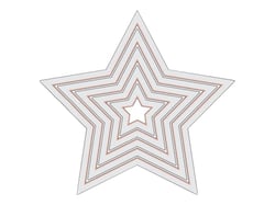 Sizzix Framelits - Jeu de matrices de coupe - Etoile