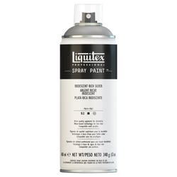 Bombe de peinture Liquitex Professionel Spray Paint 400 ml - argent riche iridescent - n°0239