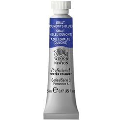 Tube de 5 ml - Peinture aquarelle Winsor & Newton - Smalt (bleu Dumont) n°710 - Extra fine - Transparent