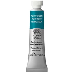 Tube de 5 ml - Peinture aquarelle Winsor & Newton - Vert d'eau n°697 - Extra fine - Transparent
