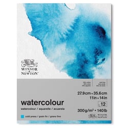 Bloc aquarelle classique grain fin - 12 feuille - 25 x 36 cm - 300 g
