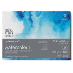 Bloc aquarelle Pro grain fin 20 feuilles - 26 x 36 cm - 300 g