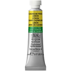 Tube de 5 ml - Peinture aquarelle Winsor & Newton - Citron sans Cadmium n°898 - Extra fine - Opaque