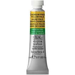 Tube de 5 ml - Peinture aquarelle Winsor & Newton - Jaune pâle sans Cadmium n°907 - Extra fine - Opaque
