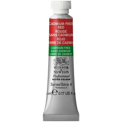 Tube de 5 ml - Peinture aquarelle Winsor & Newton - Rouge sans Cadmium n°901 - Extra fine - Opaque