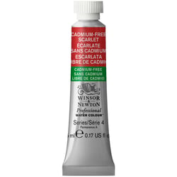 Tube de 5 ml - Peinture aquarelle Winsor & Newton - Écarlate sans Cadmium n°903 - Extra fine - Opaque