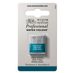 1/2 godet - Peinture aquarelle Winsor & Newton - Vert d'eau n°697 - Extra fine - Transparent