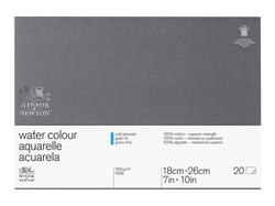Papier à aquarelle (100 % coton)  13 x 18 cm, 300 g, 20 feuilles
