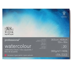 Bloc aquarelle Pro grain satiné 20 feuilles - 31 x 41 cm - 300 g