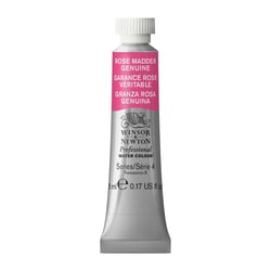 Tube de 5 ml - Peinture aquarelle Winsor & Newton - Rose de Garance authentique n°587 - Extra fine - Transparent
